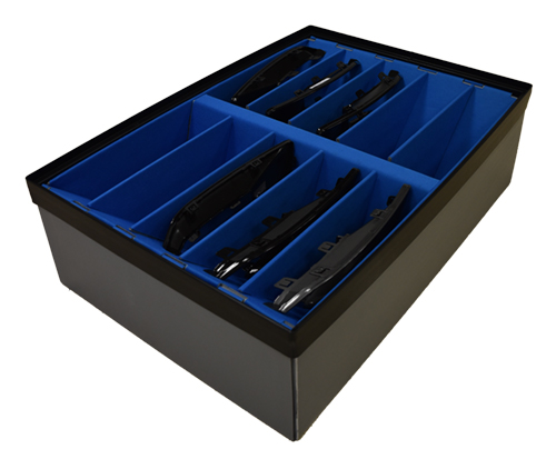 Cajas a medida con acondicionamiento interior para protección industrial.